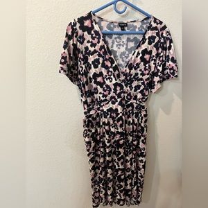 Torrid size 2 Leopard print skater dress
